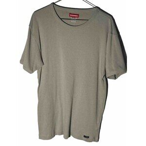 VTG Union Bay Ribbed Short Sleeved Shirt In XL  Pre-owned In Shade Of Green